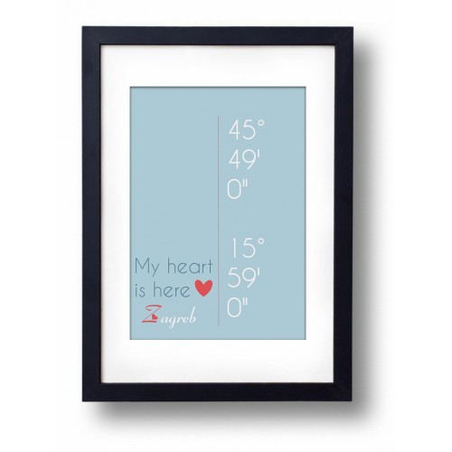 Poruka sa koordinatama - Zagreb